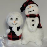 Needle Felted Snowmen